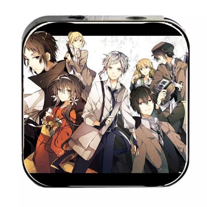 Máy nghe nhạc Bungou Stray Dogs Văn Hào Lưu Lạc cầm tay mini tặng tai nghe cắm dây có mic và dây sạc mp3 anime chibi