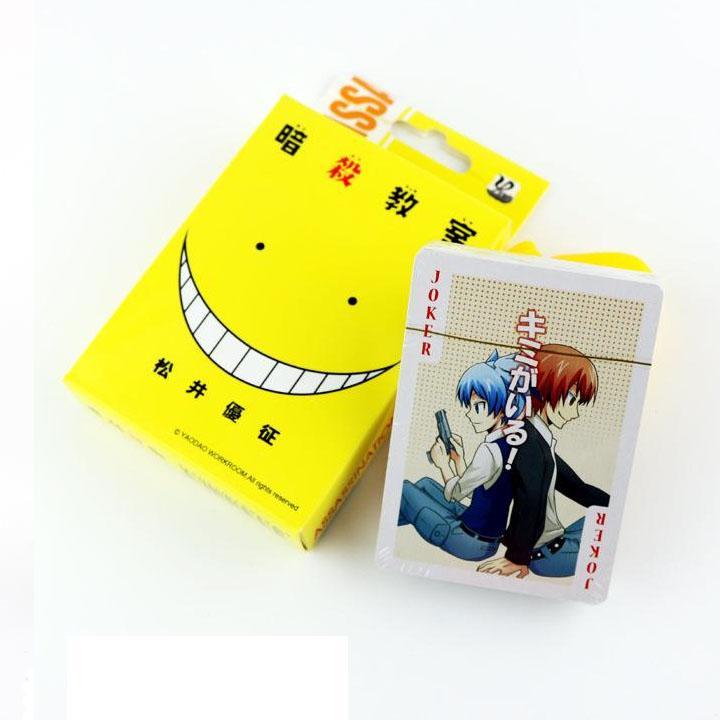 Bộ bài tú lơ khơ Assassination Classroom Lớp Học Ám Sát 54 ảnh khác nhau anime manga