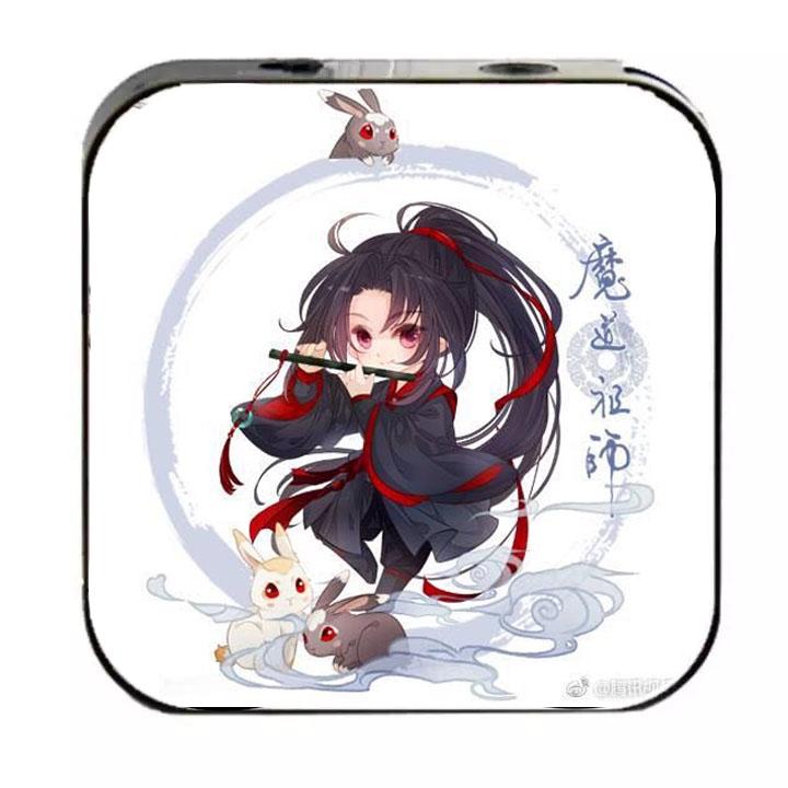 Máy nghe nhạc Ngụy Vô Tiện Ma Đạo Tổ Sư cầm tay mini tặng tai nghe cắm dây có mic và dây sạc mp3 anime chibi