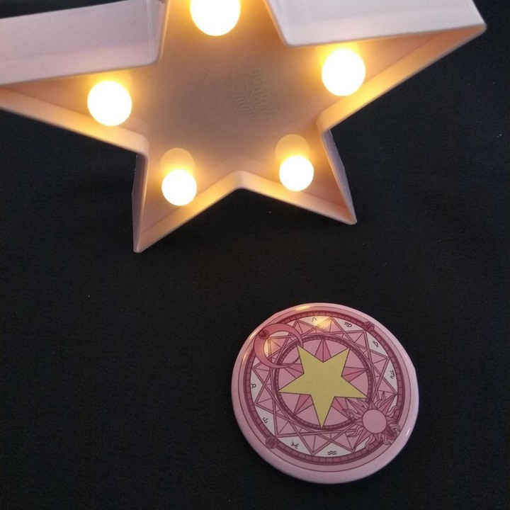 Gương Sakura Cardcaptor Thủ Lĩnh Thẻ Bài anime chibi gương bỏ túi cầm tay 2 mặt quà tặng dễ thương xinh xắn