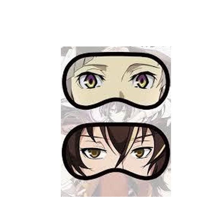 (1 cái) Bịt mắt Bungou stray dogs Văn hào lưu lạc miếng che mắt ngủ in hình anime chibi