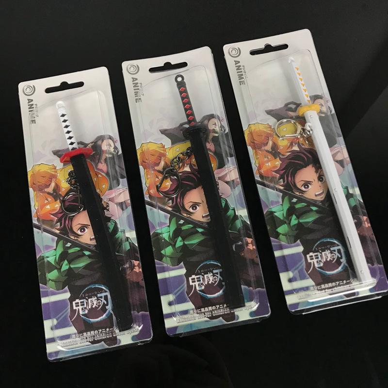 ( Mẫu 17cm ) Mô hình móc khóa kiếm Kimetsu no yaiba Thanh Gươm Diệt Quỷ trưng bày anime