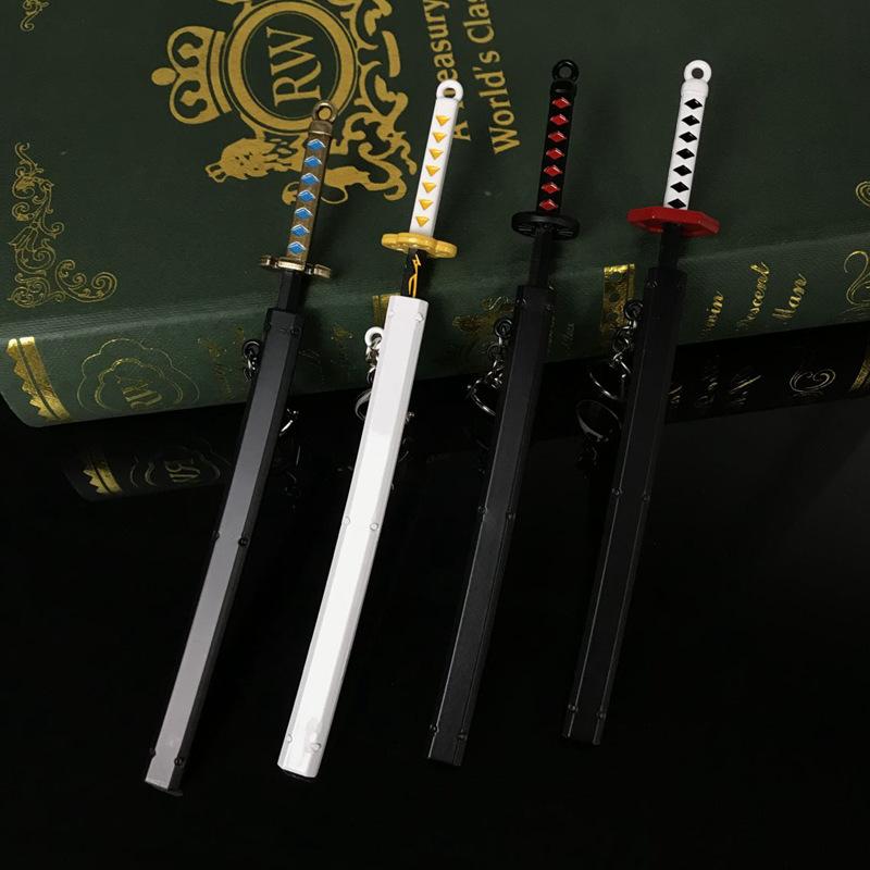 ( Mẫu 17cm ) Mô hình móc khóa kiếm Kimetsu no yaiba Thanh Gươm Diệt Quỷ trưng bày anime