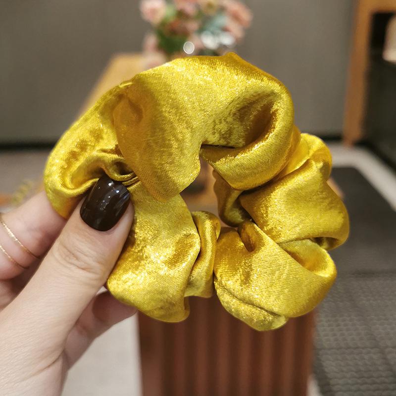 ( phi bóng ) Cột tóc vải SCRUNCHIES buộc tóc vải trơn bóng nhiều màu loại đẹp hot trend