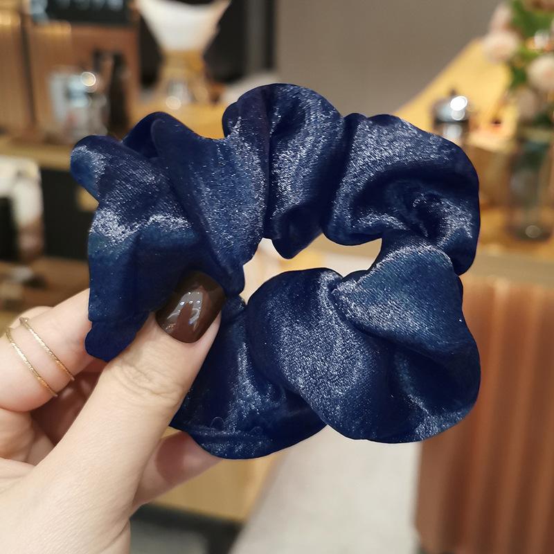 ( phi bóng ) Cột tóc vải SCRUNCHIES buộc tóc vải trơn bóng nhiều màu loại đẹp hot trend