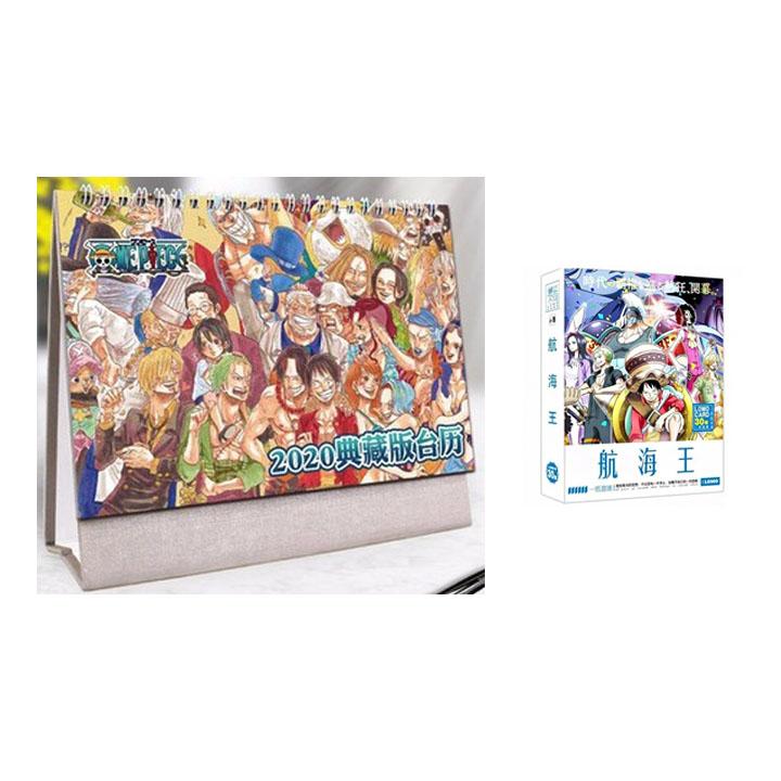 (M35) Combo 2 món anime ONE PIECE gồm quyển lịch kèm hộp ảnh lomo
