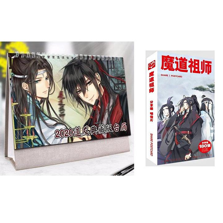 (M59) Combo 2 món anime MA ĐẠO TỔ SƯ gồm quyển lịch kèm hộp ảnh postcard
