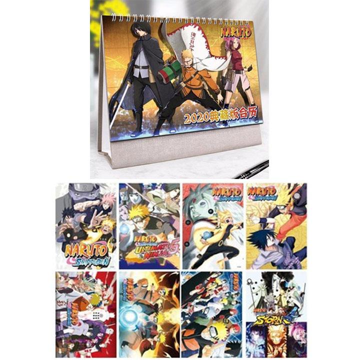 (M57) Combo 2 món anime NARUTO gồm quyển lịch kèm poster A3 8 tấm