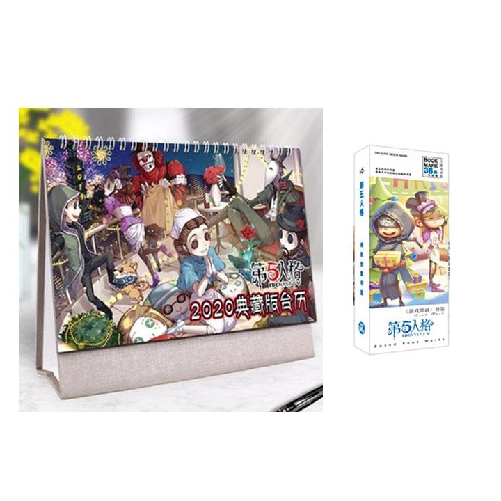 (M44) Combo 2 món anime IDENTITY V Nhân Cách Thứ Năm gồm quyển lịch kèm hộp ảnh bookmark