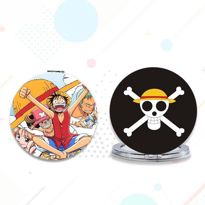 Gương One piece gương bỏ túi cầm tay 2 mặt dễ thương tiện lợi quà tặng độc đáo