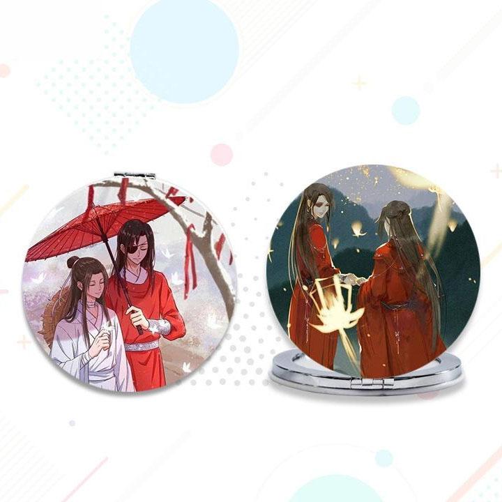 Gương Thiên Quan Tứ Phúc gương bỏ túi cầm tay 2 mặt dễ thương tiện lợi quà tặng độc đáo