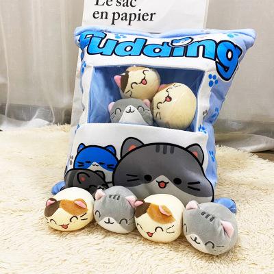 Túi gối mochi MÈO TAM THỂ anime chibi xinh xắn quà tặng trang trí dễ thương