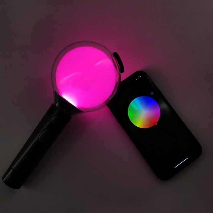 (kèm pin map) Gậy cổ vũ lightstick BTS UNOFF bomb ver 4 map of the soul có kết nối Bluetooth đổi màu