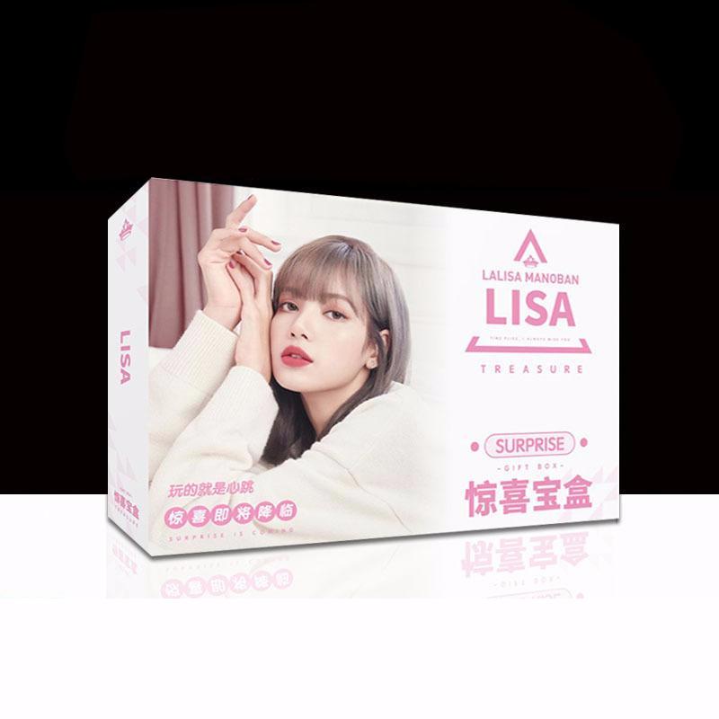 ( Surprise ) Hộp quà LISA BLACKPINK A5 có poster postcard bookmark in hình thần tượng nhóm nhạc KPOP Hàn Quốc