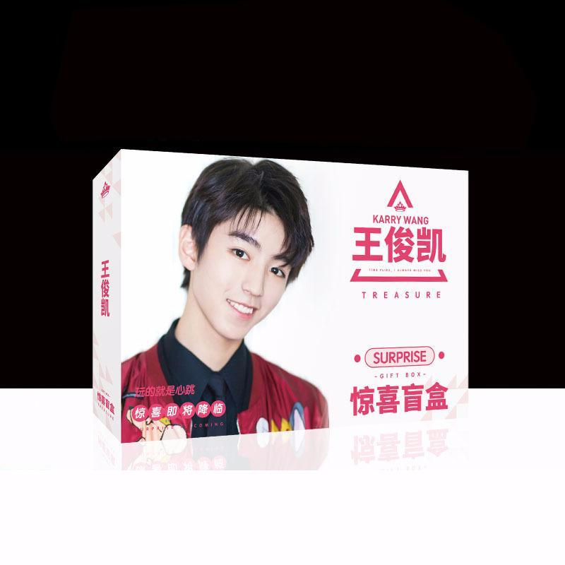 ( Surprise ) Hộp quà VƯƠNG TUẤN KHẢI TFBOYS A5 có poster postcard bookmark in hình thần tượng nhóm nhạc