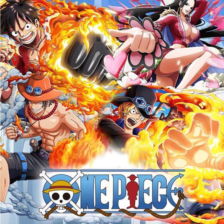 Set 8 cái ảnh thẻ nhân vật One Piece và hộp đựng card anime chibi