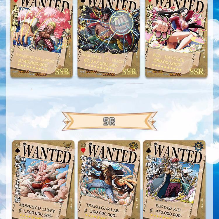 Set 8 cái ảnh thẻ nhân vật One Piece và hộp đựng card anime chibi