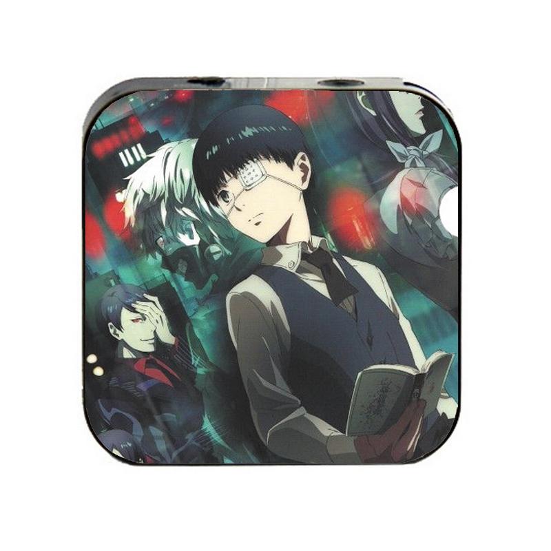 Máy nghe nhạc Tokyo Ghoul cầm tay mini tặng tai nghe cắm dây có mic và dây sạc mp3 anime chibi