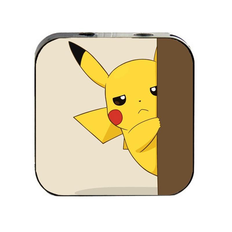 Máy nghe nhạc PIKACHU cầm tay mini tặng tai nghe cắm dây có mic và dây sạc mp3 anime chibi