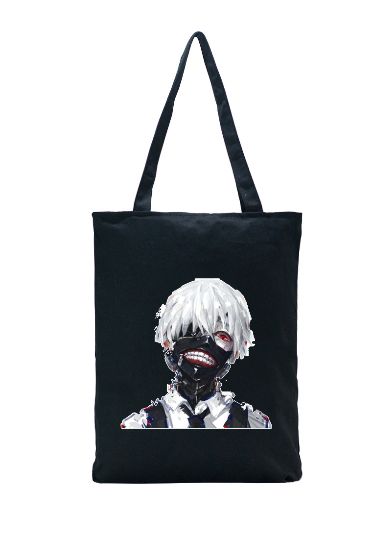 Túi tote vải đen in hình Tokyo Ghoul anime