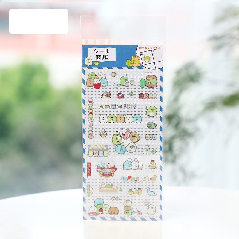 Hình dán sticker thú nhún xanh cam dễ thương ngộ nghĩnh