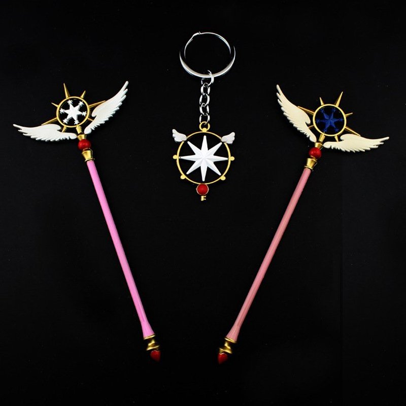Mô hình mini quyền trượng Sakura Cardcaptor màu hồng