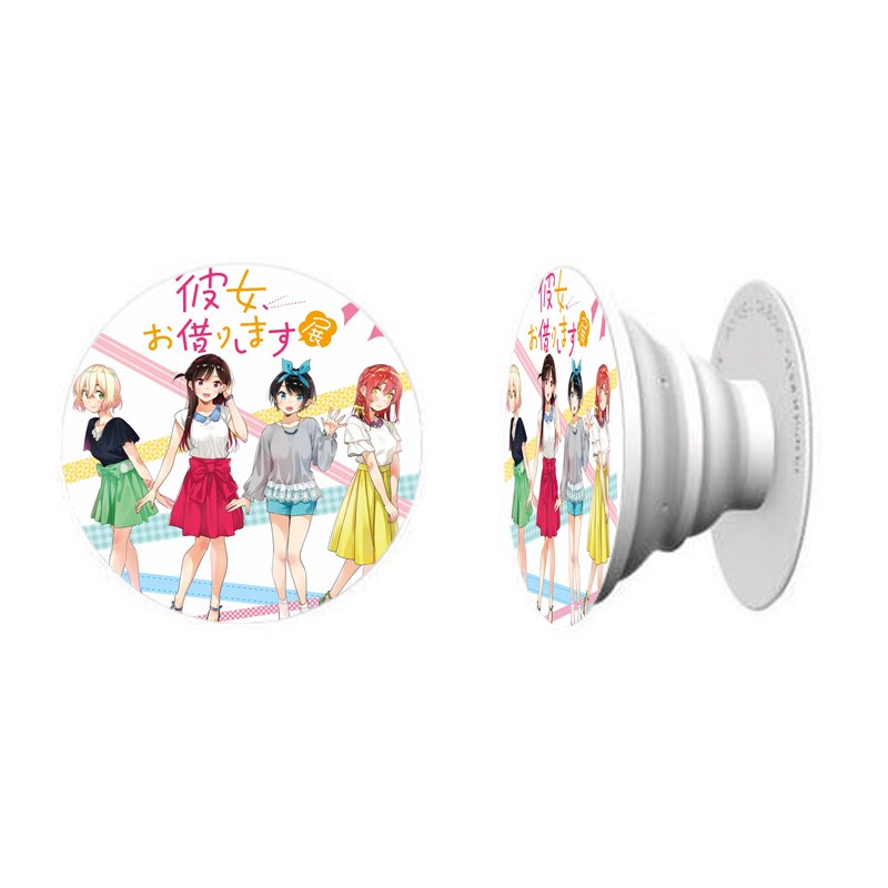 Giá đỡ điện thoại Kanojo Okarishimasu DỊCH VỤ THUÊ BẠN GÁI in hình anime chibi