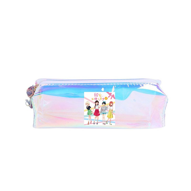 Hộp bút Kanojo Okarishimasu DỊCH VỤ THUÊ BẠN GÁI hologram anime chibi bóp viết đựng bút đồ dùng học tập dễ thương