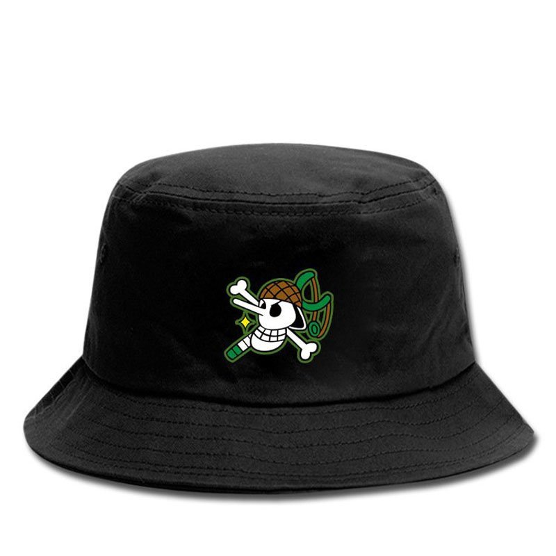 Mũ bucket anime One Piece Đảo hải tặc biểu tượng các băng nón đen đi học