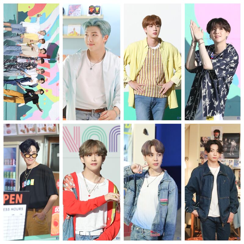 (5 mẫu) Poster BTS Dynamite A4 thần tượng idol tranh treo album ảnh in hình đẹp