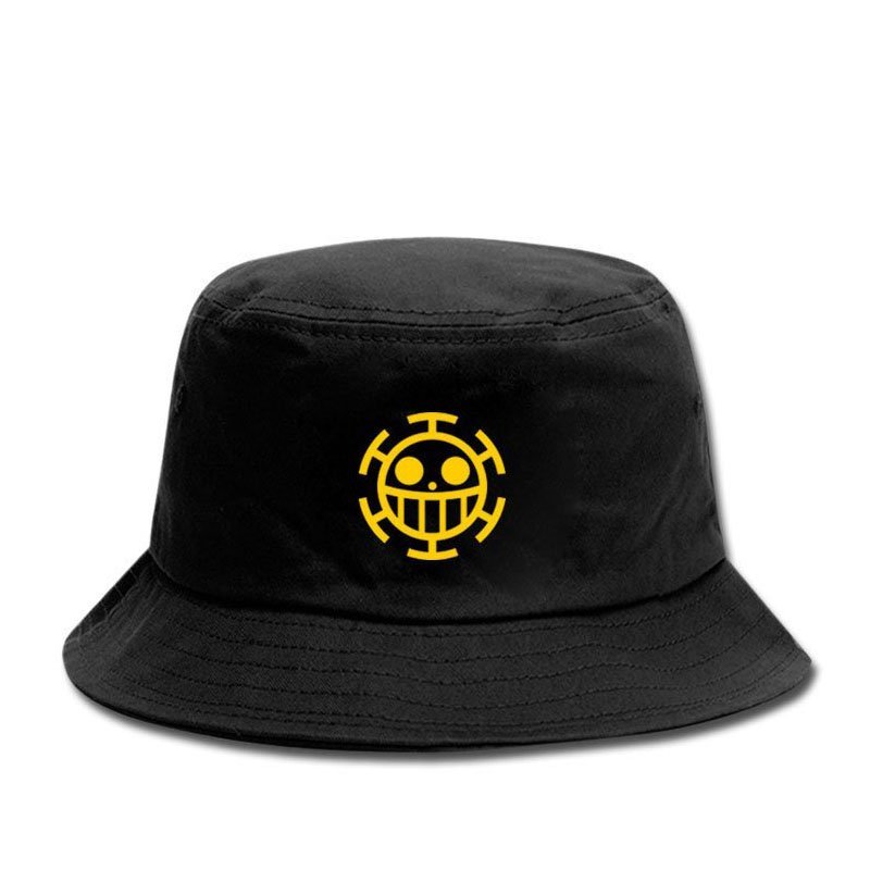 Mũ bucket anime One Piece Đảo hải tặc biểu tượng các băng nón đen đi học