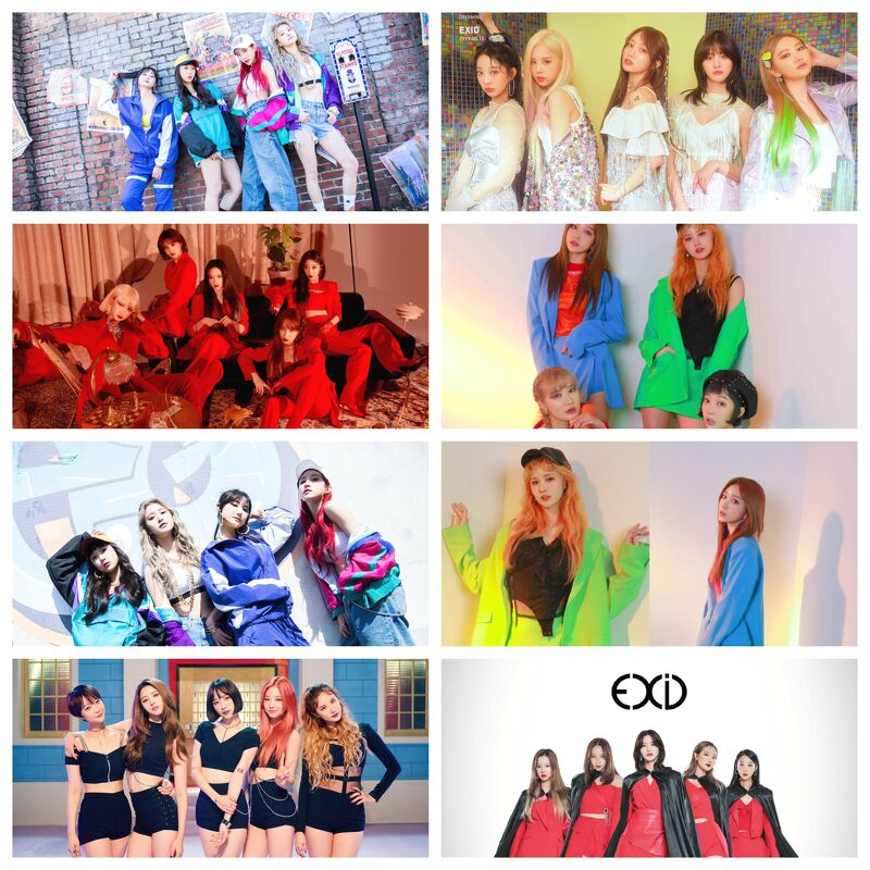 Poster Exid A4 thần tượng idol tranh treo album ảnh in hình đẹp