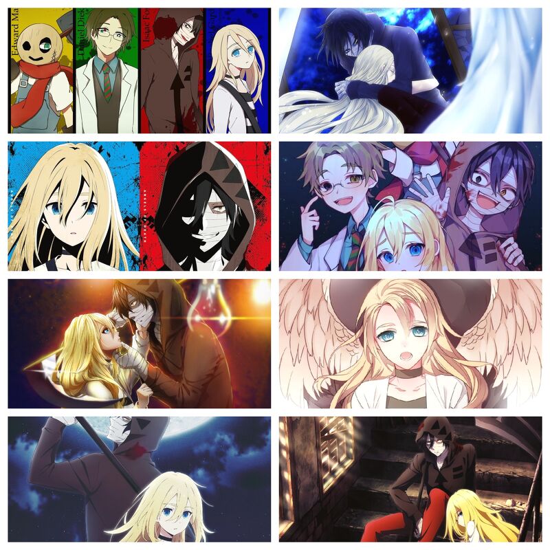 Poster Thiên sứ sát nhân Angels of Death anime chibi tranh treo album ảnh in hình đẹp