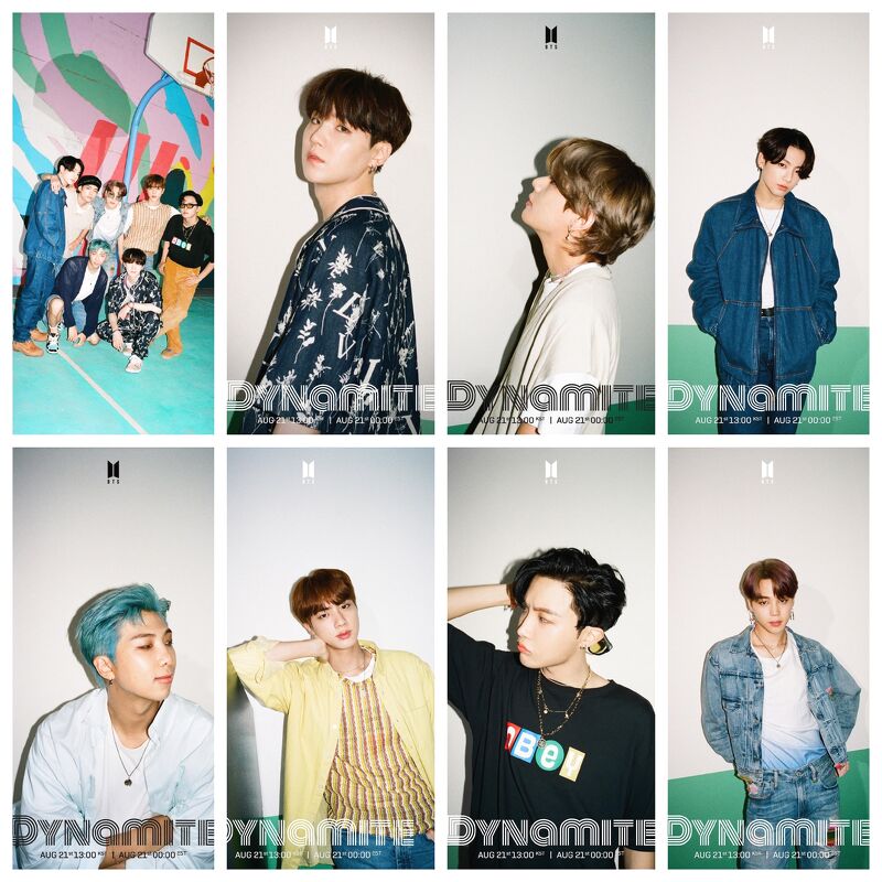 (5 mẫu) Poster BTS Dynamite A4 thần tượng idol tranh treo album ảnh in hình đẹp