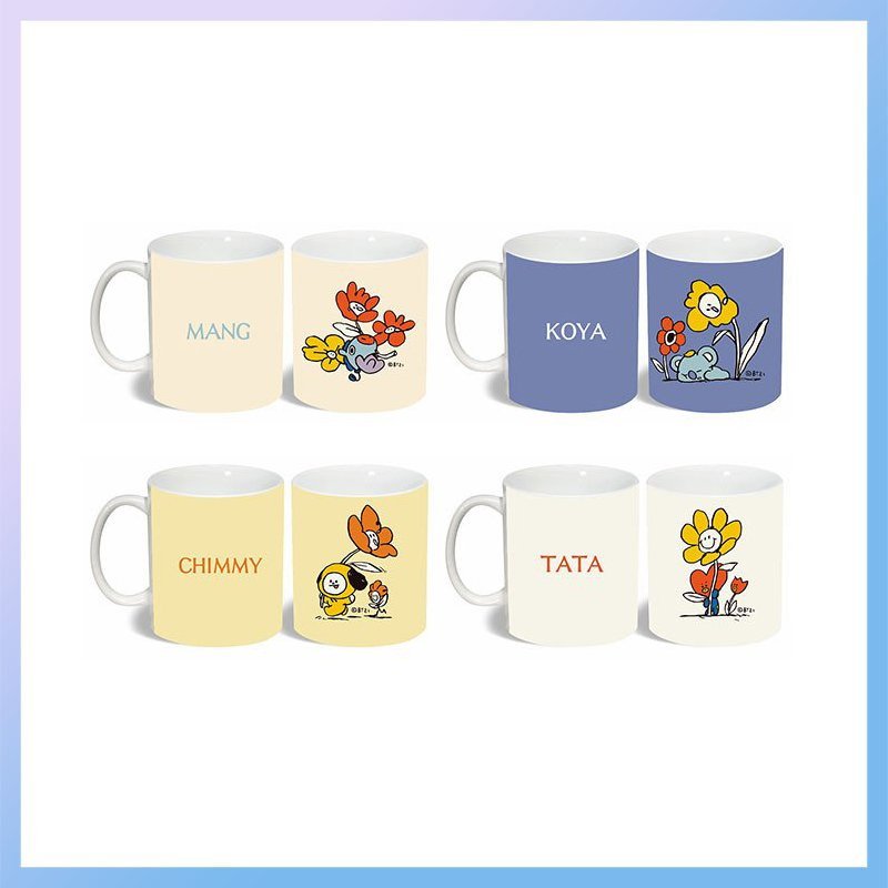 Cốc ly sứ BTS chibi Tata Cooky Chimmy RJ Shooky Koya Mang in hình idol thần tượng