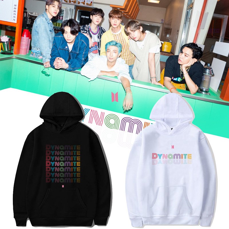 Áo Hoodie in hình DYNAMITE BTS áo nỉ dày dặn phong cách Hàn Quốc