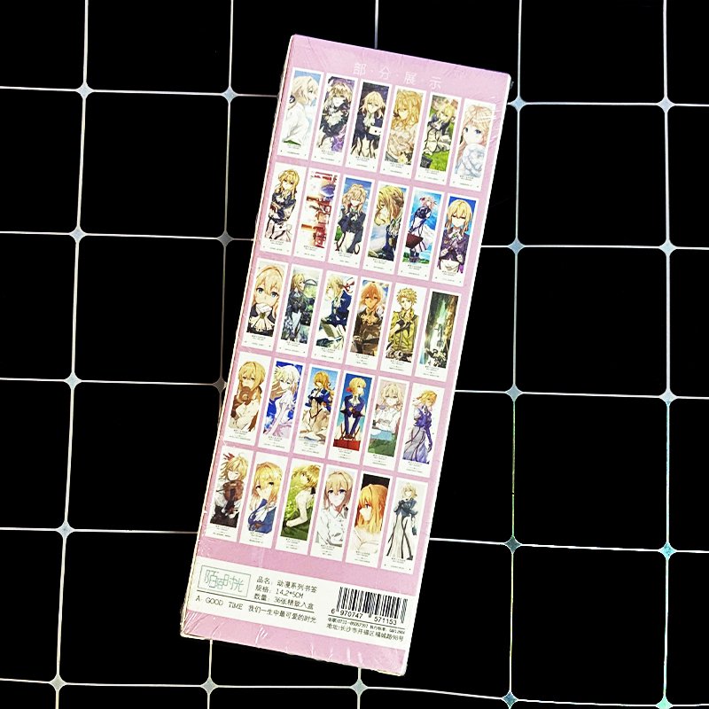 Bookmark Violet Evergarden hộp ảnh tập ảnh đánh dấu sách kẹp sách tiện lợi 36 tấm anime chibi