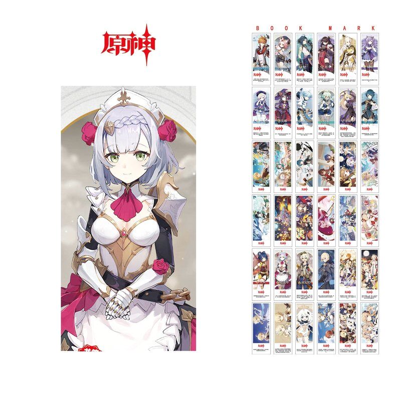 Hộp ảnh bookmark anime chibi in hình GENSHIN IMPACT 36 tấm mẫu mới