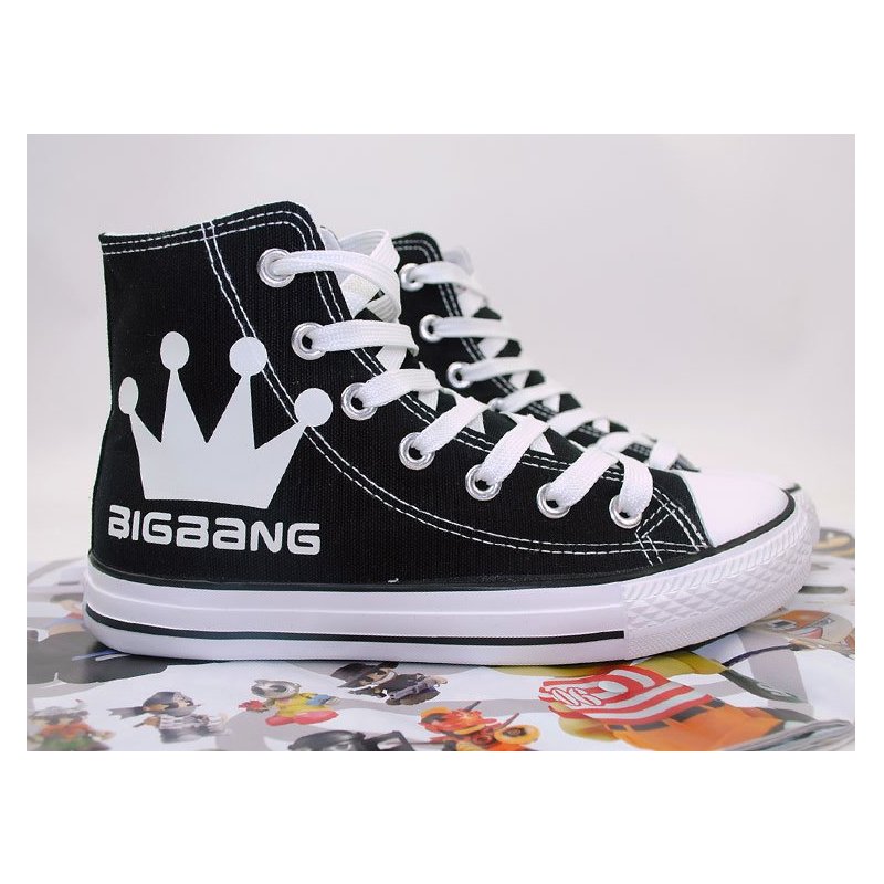 Giày thể thao nam nữ in hình logo BIG BANG thời trang unisex phong cách Hàn Quốc Kpop