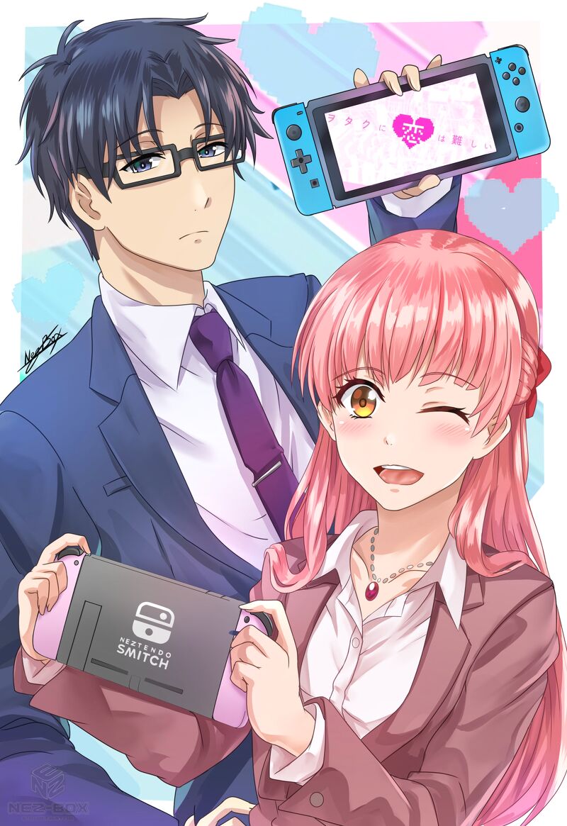 (8 tấm) Poster A4 ảnh in hình Wotaku ni koi wa muzukashii Thật Khó Để Yêu Một Otaku anime tranh treo album ảnh in hình anime chibi đẹp