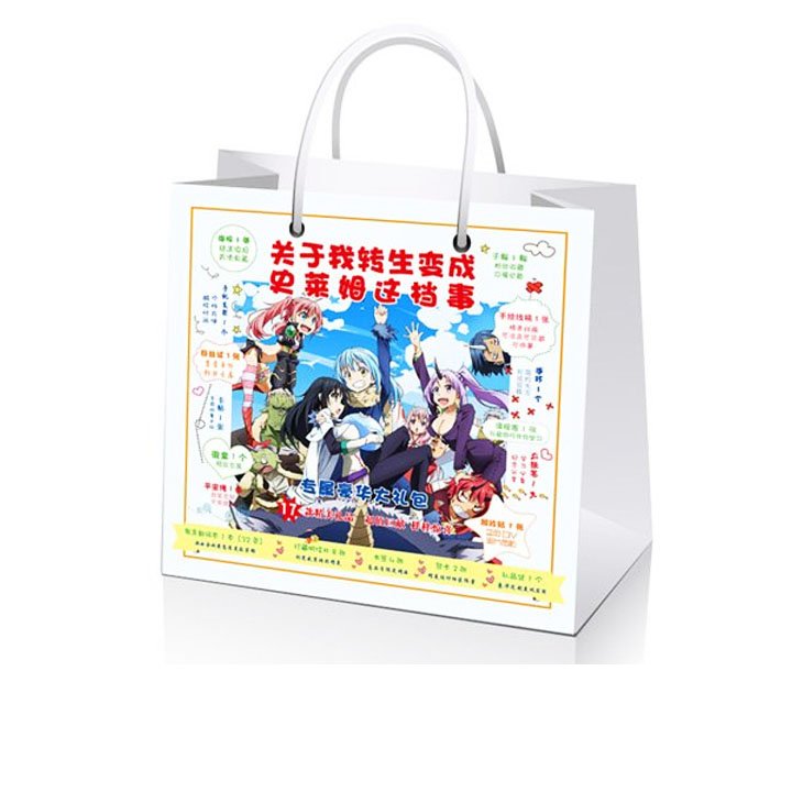 Túi quà tặng Chuyển Sinh Thành Slime - Tensei Shitara Slime Datta Ken có poster postcard bookmark banner huy hiệu thiếp ảnh dán album ảnh anime chibi