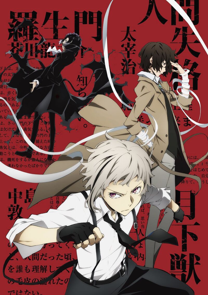 (V01) Tấm Poster anime cao cấp giấy 260gsm BUNGOU STRAY DOGS Văn hào lưu lạc hình chibi ảnh đẹp