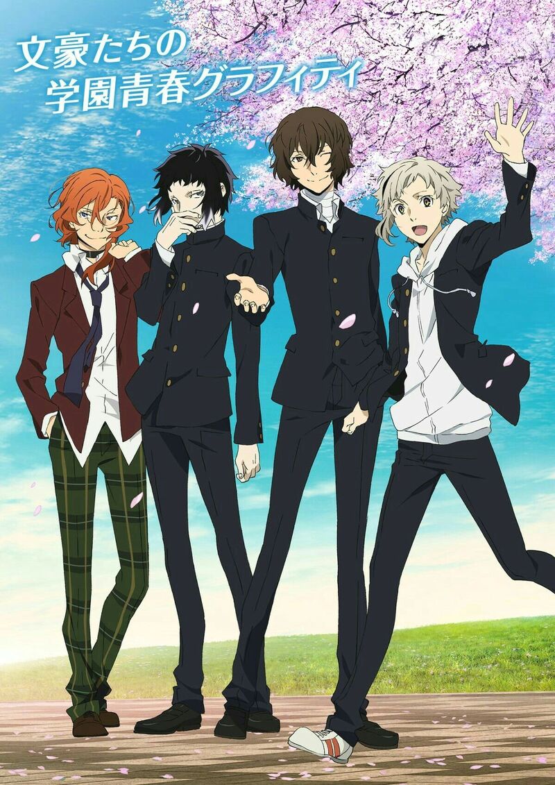 (V01) Tấm Poster anime cao cấp giấy 260gsm BUNGOU STRAY DOGS Văn hào lưu lạc hình chibi ảnh đẹp