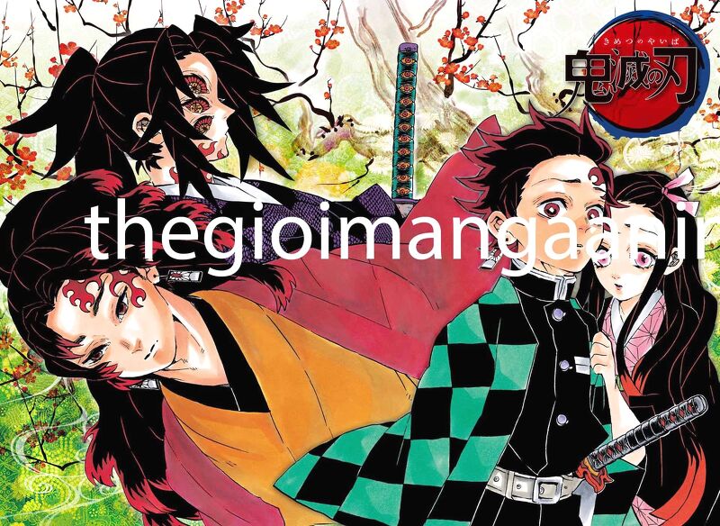 (V01) Tấm Poster anime cao cấp giấy 260gsm Kimetsu no Yaiba Thanh gươm diệt quỷ chibi ảnh đẹp