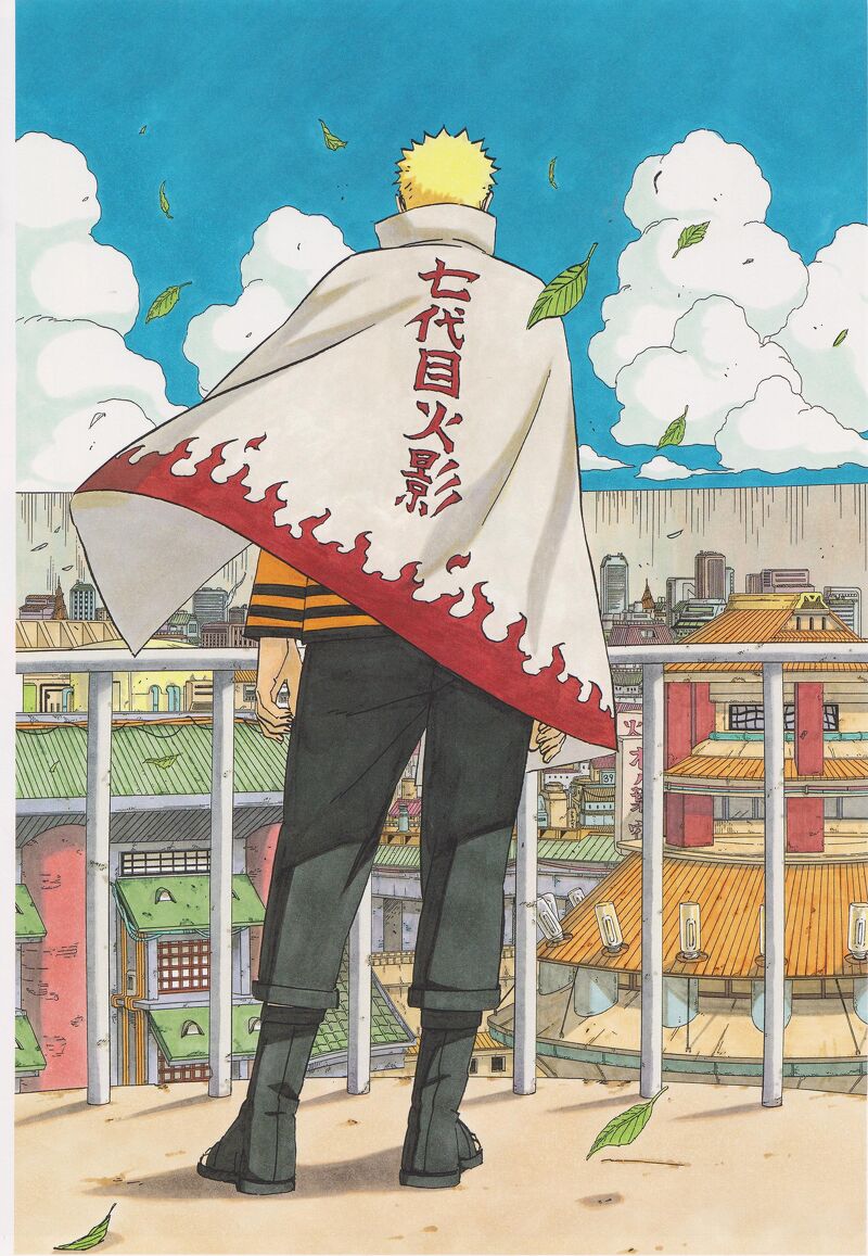 (V01) Tấm Poster anime cao cấp giấy 260gsm NARUTO Cửu hồ vĩ làng Lá chibi ảnh đẹp