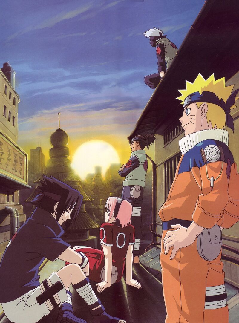 (V01) Tấm Poster anime cao cấp giấy 260gsm NARUTO Cửu hồ vĩ làng Lá chibi ảnh đẹp