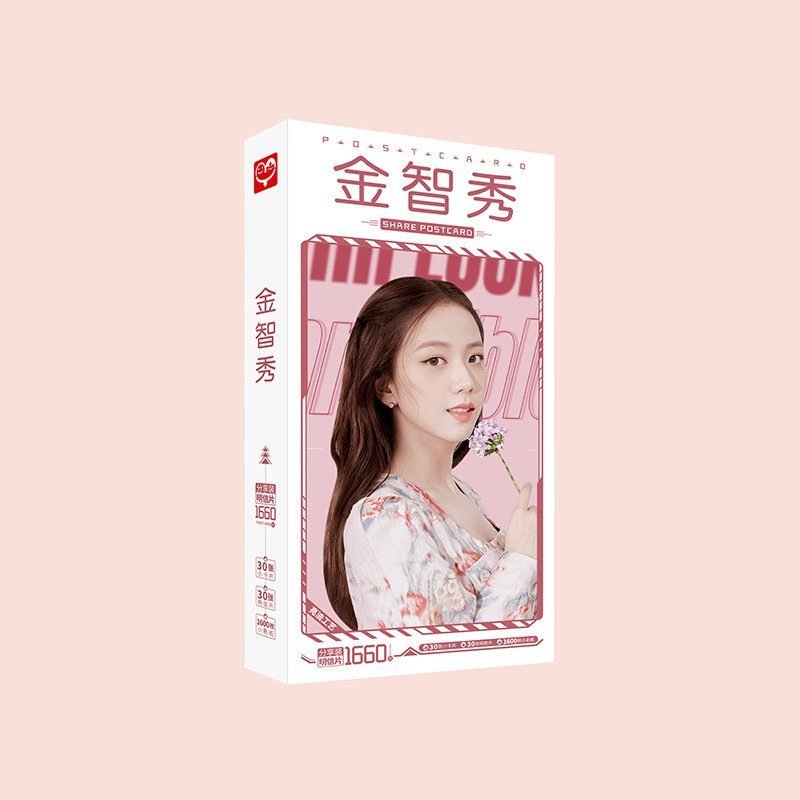 Hộp ảnh postcard in hình JISOO BLACKPINK in hình idol 1660 ảnh