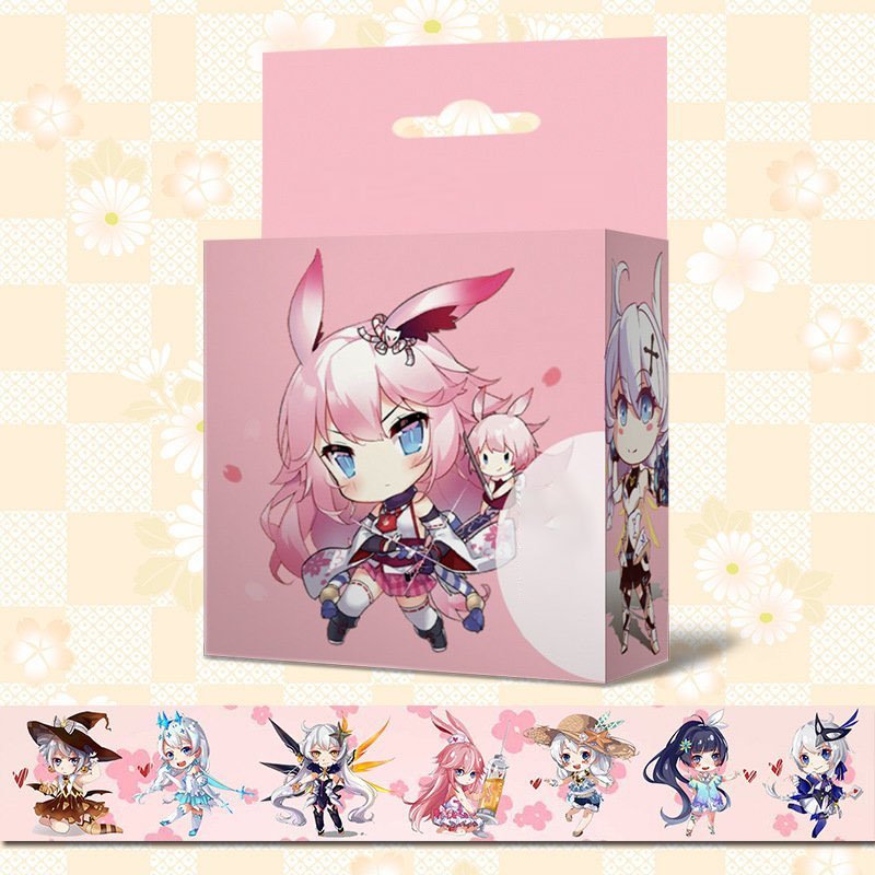 Băng dính anime chibi in hình DATE A LIVE MA ĐẠO TỔ SƯ SAKURA thiết kế độc đáo quà tặng trang trí dễ thương