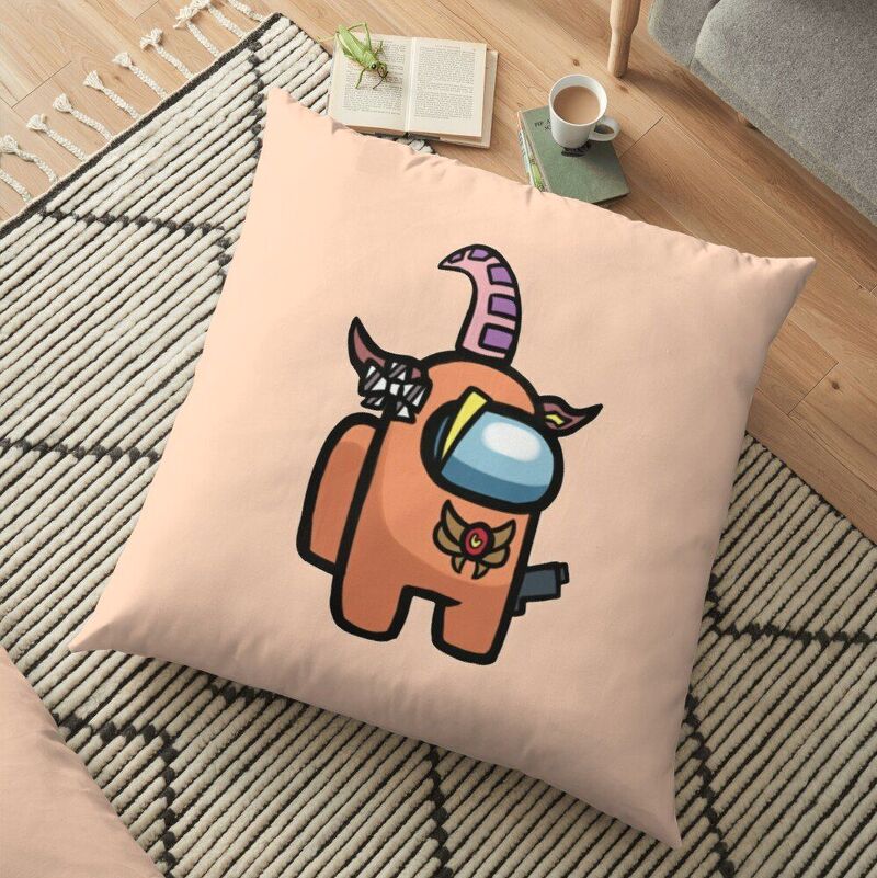 ( ver HÓA TRANG ) Gối in hình anime chibi game AMONG US dễ thương tiện lợi chất đẹp