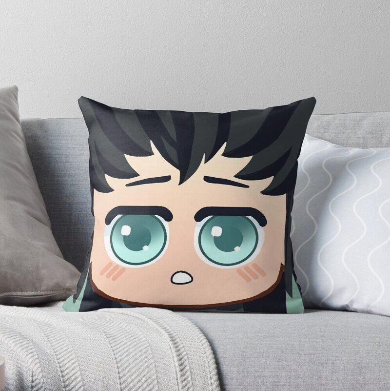 ( ver ĐẦU CHIBI ) Gối in hình anime chibi KIMETSU NO YAIBA THANH GƯƠM DIỆT QUỶ dễ thương tiện lợi chất đẹp